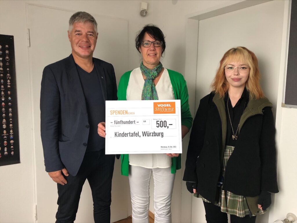 Vogel Azubis unterstützen Kindertafel